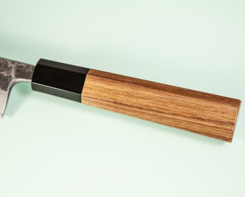 Hatsukokoro Kumokage AO2 Kuro Dama Wa-Honesuki 150mm Teak