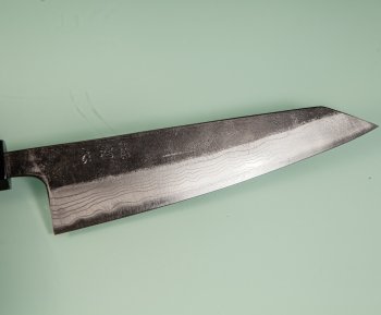 Hatsukokoro Kumokage AO2 Kuro Dama Wa-Honesuki 150mm Teak