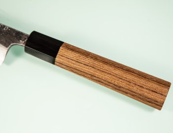 Hatsukokoro Kumokage AO2 Kuro Dama Wa-Petty 80mm Teak