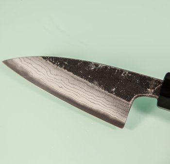 Hatsukokoro Kumokage AO2 Kuro Dama Wa-Petty 80mm Teak