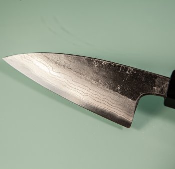 Hatsukokoro Kumokage AO2 Kuro Dama Wa-Petty 80mm Teak