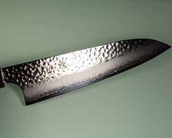 Hatsukokoro VG10 Tsuchime Wa-Santoku 175mm Ebony