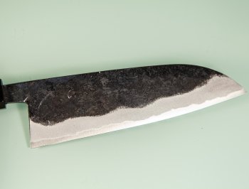 Hatsukokoro Sumi Blue2 Kurouchi Wa-Santoku 170mm Teak