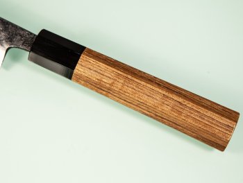 Hatsukokoro Sumi Blue2 Kurouchi Wa-Petty 85mm Teak