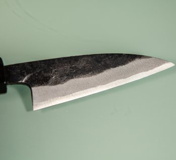 Hatsukokoro Sumi Blue2 Kurouchi Wa-Petty 85mm Teak