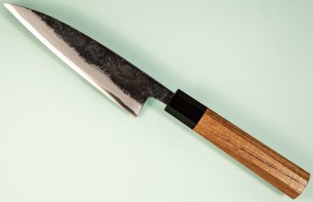 Hatsukokoro Sumi Blue2 Kurouchi Wa-Petty 125mm Teak