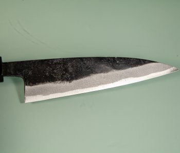 Hatsukokoro Sumi Blue2 Kurouchi Wa-Petty 125mm Teak
