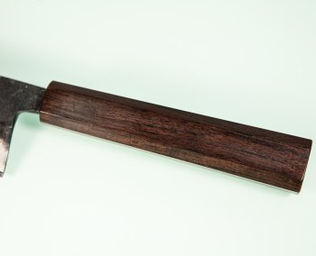 Hatsukokoro Sumi Blue2 Kurouchi Wa-Santoku 170mm Ebony