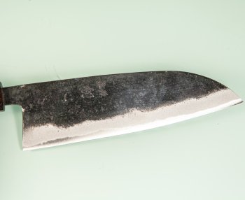 Hatsukokoro Sumi Blue2 Kurouchi Wa-Santoku 170mm Ebony
