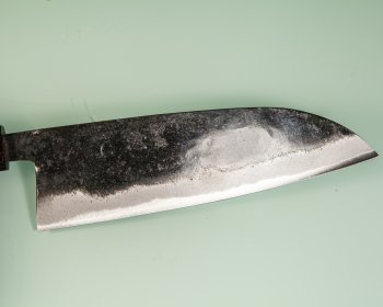 Hatsukokoro Sumi Blue2 Kurouchi Wa-Santoku 170mm Ebony