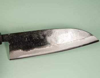 Hatsukokoro Sumi Blue2 Kurouchi Wa-Santoku 170mm Ebony