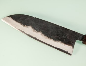 Hatsukokoro Sumi Blue2 Kurouchi Wa-Santoku 170mm Ebony