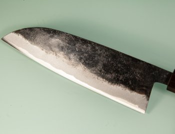 Hatsukokoro Sumi Blue2 Kurouchi Wa-Santoku 170mm Ebony