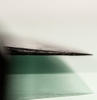 Hatsukokoro Sumi Blue2 Kurouchi Wa-Santoku 170mm Ebony