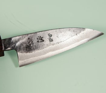 Hatsukokoro Sumi Blue2 Kurouchi Wa-Petty 85mm Ebony