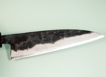 Hatsukokoro Sumi Blue2 Kurouchi Wa-Petty 125mm Ebony