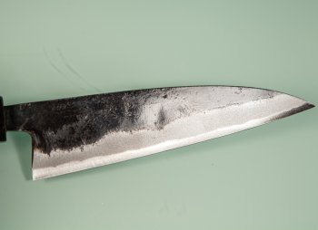 Hatsukokoro Sumi Blue2 Kurouchi Wa-Petty 125mm Ebony