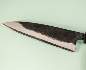 Hatsukokoro Sumi Blue2 Kurouchi Wa-Petty 125mm Ebony