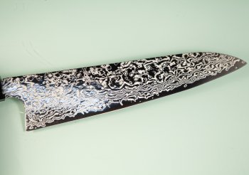 Hatsukokoro Ginga ATS-34 Nickel Damascus Wa-Gyuto 210mm Teak