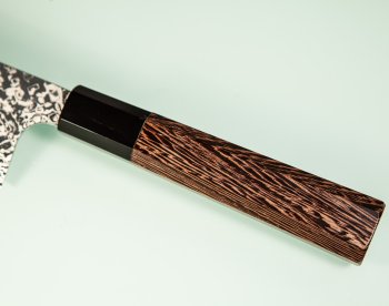 Hatsukokoro Ginga ATS-34 Nickel Damascus Wa-Gyuto 210mm Wenge