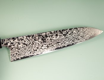 Hatsukokoro Ginga ATS-34 Nickel Damascus Wa-Gyuto 210mm Wenge