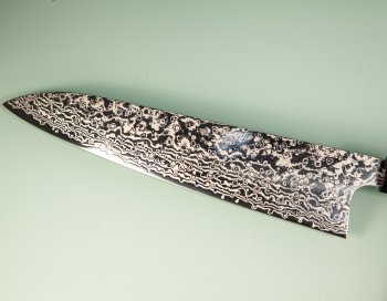 Hatsukokoro Ginga ATS-34 Nickel Damascus Wa-Gyuto 240mm Teak