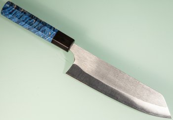 Shiro Kamo Orca R2 Wa-Bunka 185mm blau stabilisiert Bffelhorn