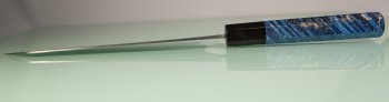 Shiro Kamo Orca R2 Wa-Bunka 185mm blau stabilisiert Bffelhorn