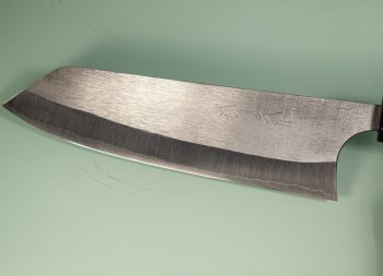 Shiro Kamo Orca R2 Wa-Bunka 185mm blau stabilisiert Bffelhorn