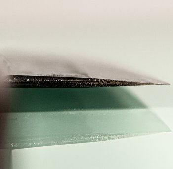 Nishida Shirogami 1 Extended Wa-Santoku 180mm Kurouchi Rengas