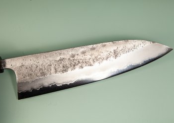 Shu Matsubara AO2 Nashiji Wa-Gyuto 240mm Walnuss
