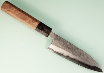 Shu Matsubara AO2 Nashiji Wa-Petty 120mm Walnuss