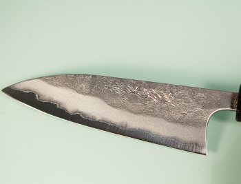 Shu Matsubara AO2 Nashiji Wa-Petty 120mm Walnuss