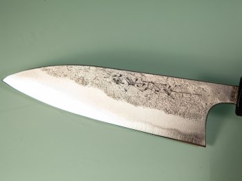 Shu Matsubara AO2 Nashiji Wa-Petty 120mm Walnuss