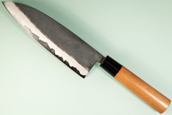 Hinokuni Shirogami 1 Wa-Santoku 180mm Kurouchi