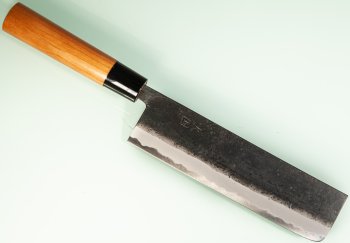 Hinokuni Shirogami 1 Wa-Nakiri 180mm Kurouchi