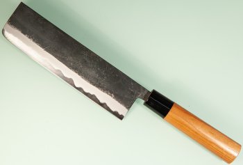 Hinokuni Shirogami 1 Wa-Nakiri 180mm Kurouchi