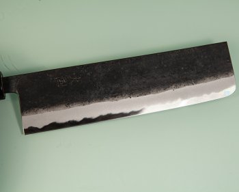 Hinokuni Shirogami 1 Wa-Nakiri 180mm Kurouchi