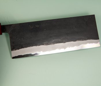 Hinokuni Shirogami 1 Wa-Chuka 180mm Kurouchi RRO