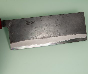 Hinokuni Shirogami 1 Wa-Chuka 180mm Kurouchi RRO