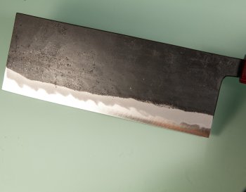 Hinokuni Shirogami 1 Wa-Chuka 180mm Kurouchi RRO