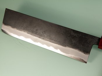 Hinokuni Shirogami 1 Wa-Nakiri 180mm Kurouchi RRO