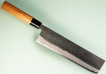 Hinokuni Shirogami 1 Wa-Nakiri 210mm Kurouchi