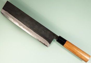 Hinokuni Shirogami 1 Wa-Nakiri 210mm Kurouchi