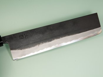 Hinokuni Shirogami 1 Wa-Nakiri 210mm Kurouchi