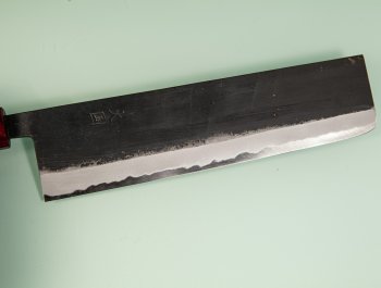 Hinokuni Shirogami 1 Wa-Nakiri 210mm Kurouchi RRO
