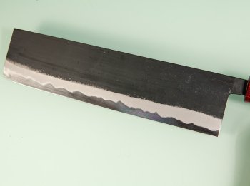 Hinokuni Shirogami 1 Wa-Nakiri 210mm Kurouchi RRO