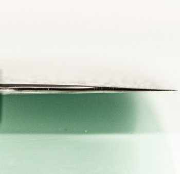 Hatsukokoro Ginga ATS-34 Nickel Damascus Wa-Nakiri 165mm gelb stabilisiert Bffelhorn