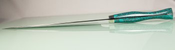 Nigara AS Satin Tsuchime Gyuto 210mm Trkisgrn