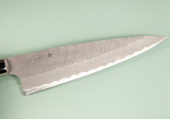 Nigara AS Satin Tsuchime Gyuto 210mm Trkisgrn